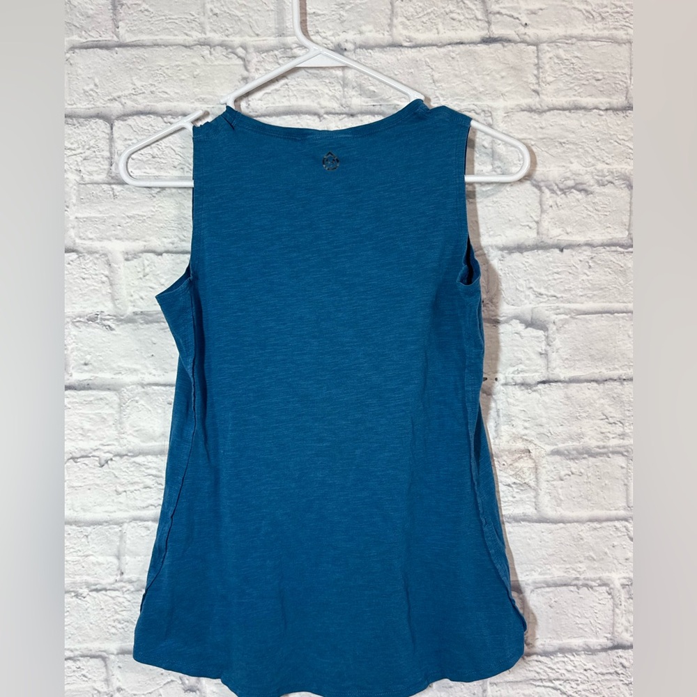 Tasc Teal Sleeveless Women's Top, XS - Picture 2 of 6